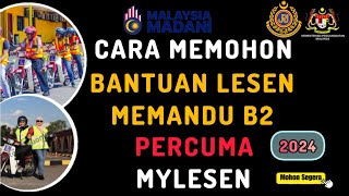 Cara Mohon Bantuan Lesen Percuma [upl. by Myers]