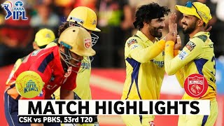 CSK vs PBKS 53rd Match IPL 2024 Highlights  IPL Highlights 2024  CSK vs PBKS highlights today [upl. by Aiz]