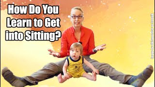 Learning to Get into Sitting Pediatric Physical Therapy for a Child with Torticollis 24 [upl. by Joselyn]