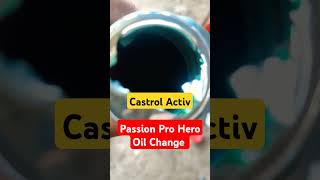 Hero Passion Pro Oil Change [upl. by Amliw]