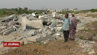 BINGERVILLE  FONCIER URBAIN Les résidents du quartier ADJIN PALMERAIE déguerpis manu militari [upl. by Anaic]