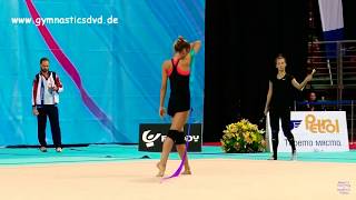 Alexandra Soldatova  Ribbon Podium Training  WC 2018 SOFIA [upl. by Missy]