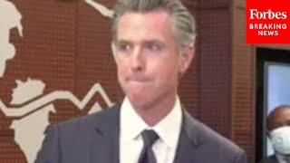 Gov Gavin Newsom Comments On California Recall Election [upl. by Nosille368]