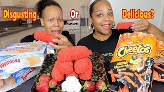 DIY HOT CHEETO FRIED TWINKIES MUKBANG [upl. by Ueihtam346]