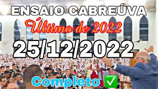 CABREÚVA COMPLETO ✅ ÚLTIMO ENSAIO 2022 2512 [upl. by Bohner]