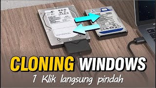 Cara cloningmigrasi OS windows HDD SSDNVME tanpa install ulang laptopkomputer EASeUS Disc clone [upl. by Alyakim996]