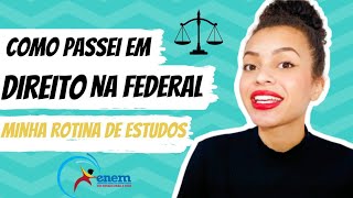 MINHA ROTINA DE ESTUDOS PARA APROVAÇÃO NA FEDERAL  ENEM [upl. by Arhat]