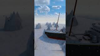 Titanic vs Iceberg Maze shorts titanic iceberg britannic [upl. by Eidde]