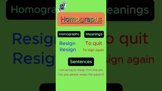 Homographs [upl. by Behre]