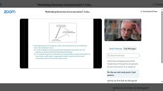 Rethinking Ostensive Communication A discussion with Dan Sperber and Deirdre Wilson Part 1 [upl. by Misaq424]