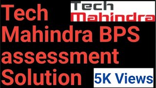 Tech Mahindra BPS chat assessment test solved  how to response 2 chats together on TechM assessment [upl. by Eilema]