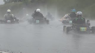 Rotax 177 Final in Pouring Rain produces excitement and drama LGK 2021 Champs Rd 2 [upl. by Resaec]