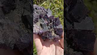 Purple Fluorite Is Just Classic Especially From Illinois gems crystals mining rocks [upl. by Alyakim707]