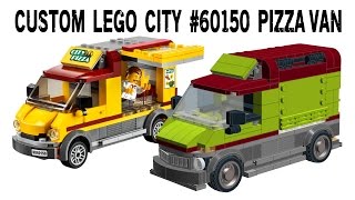 LEGO city 60150 Pizza Van custom mod tutorial instructions [upl. by Aubrie]