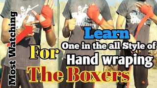 How to wrap your hands for boxing  How to properly wrap your wrist  How to wrap hands for fighting [upl. by Aikym]