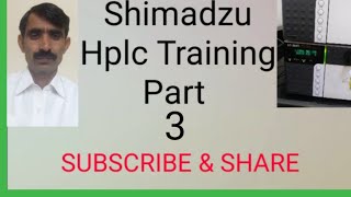 Shimadzu Hplc Training and Operation in Urdu Part 3 [upl. by Wayolle]