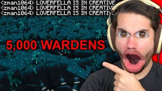 Crashing a Paytowin Minecraft Server with WARDENS  Loverfella [upl. by Melone]