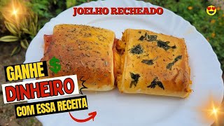 JOELHO RECHEADO DE FRANGO CREMOSO OU QUEIJO E PRESUNTO RECEITA CAMPEÃ DE VENDAS AULA 3 façaevenda [upl. by Adamek464]