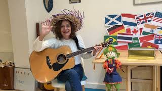 Dingle dangle scarecrow with a flippy floppy hat childrens song [upl. by Stedt175]