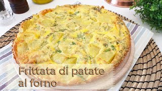 Frittata di patate al forno  ricetta di Creativa in cucina [upl. by Esnohpla]