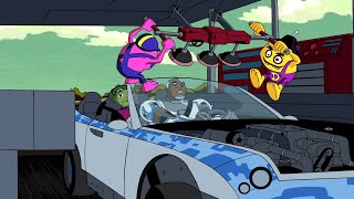 Beast Boy and Cyborg vs Gremlins  Teen Titans quotRevved Upquot [upl. by Chadd]