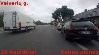 Kauno autobusai 26 Kazliškiai–Kauno pienas Temsa Avenue LF12 515 [upl. by Novehc]