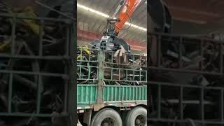 Homie Hot Sale Excavator 15ton Orange Peel Grapple Attachment for Scrap Metal [upl. by Tsui]