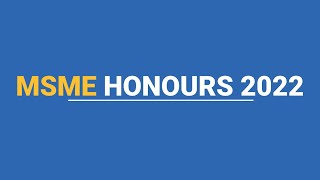 Celebrating the AweSME Winners  MSME Honours 22 [upl. by Ravi]