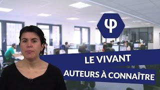 Le vivant  auteurs à connaître  Philosophie  digiSchool [upl. by Radie]