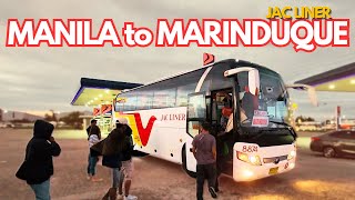 Bus ride from CubaoManila to Marinduque  Jac Liner aboard Reina Olympia [upl. by Idid]