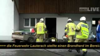 Lauterach Wohnungsbrand in der Kirchstraße [upl. by Beck]