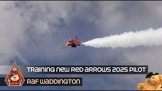 NEW RED ARROWS PILOT TRAINING HARD 2025 DISPLAY SEASON SOLO SYNCHRO PAIR SEQUENCE • RAF WADDINTON [upl. by Laktasic109]