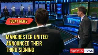 Manchester united reach total agreement for third signing with medical and flight booked [upl. by Jillie]