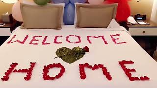 TOWEL AND FLOWER SETUP IN HOTEL GUEST ROOM [upl. by Aicelf432]