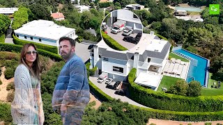 Jennifer Lopez and Ben Affleck divorce moves ahead as a UHAUL truck is seen outside 68M mansion [upl. by Selwyn]