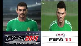 Pro Evolution Soccer 2011 x Fifa 11 Faces  HD  1080 [upl. by Ovid]