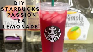 HOW TO MAKE STARBUCKS PASSION TEA LEMONADE  ICED STARBUCKS DRINK YOU CAN MAKE AT HOME shorts [upl. by Cointon292]