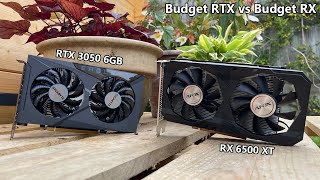 RTX 3050 6GB Vs RX 6500 XT  Which Budget GPU is Better [upl. by Deery]