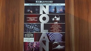 NOLAN Collection  4K Ultra HD Bluray Unboxing Dunkirk Interstellar Batman Inception [upl. by Boesch]