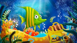 Bedtime Lullabies and Calming Undersea Animation Baby Lullaby Fish [upl. by Larson]