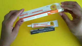 English Review of Brite Cream for Depigmentation  ClickOnCare [upl. by Hahsia287]