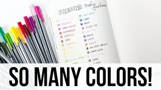 Staedtler Triplus Fineliners  36 Count Set Review [upl. by Htebsle]