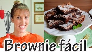 BROWNIE FÁCIL I Receitas e Temperos [upl. by Areik]