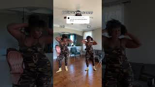 She almost had it 🤣 dancingtwins differentenergy hiphop glorilla [upl. by Enetsirk]