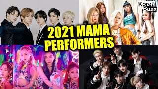 2021 MAMA Announces its Lineup of Performers – 2021 Mnet Asian Music Awards Performers [upl. by Nauht]