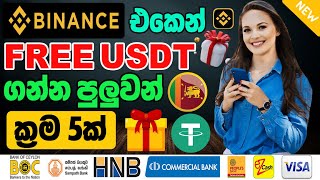 Free USDT Earning In Binance 2024  Earn USDT Without Investment  Online Jobs Sinhala [upl. by Charmane464]