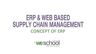 Basic concept of ERP Systems [upl. by Perrie]