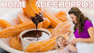 How To Make Easy Homemade Churros  Churros Recipe [upl. by Attekal]