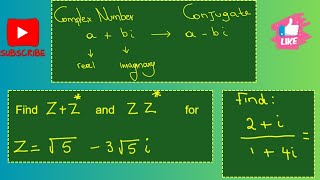 The complex Conjugate of a complex number Complex Numbers [upl. by Hadwin]