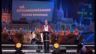 Dä Sitzungspräsident 2023  Volker Weininger bei Karneval in Köln 2023 ARD 20022023 [upl. by Loftus]